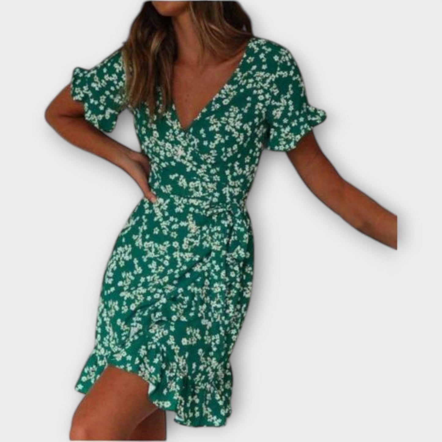 Nilsine – Vestido boho corto en verde Nilsine – Vestido boho corto en verde A minha loja