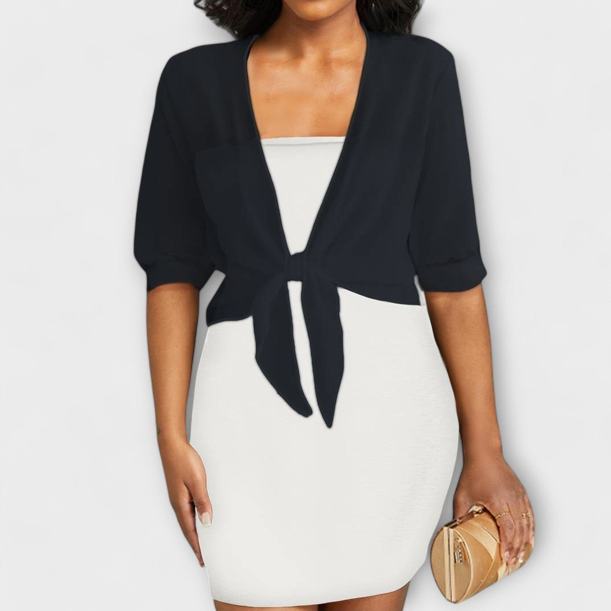 Olivia - Blusa con Frente Abierto Olivia - Blusa con Frente Abierto A minha loja Negro XS