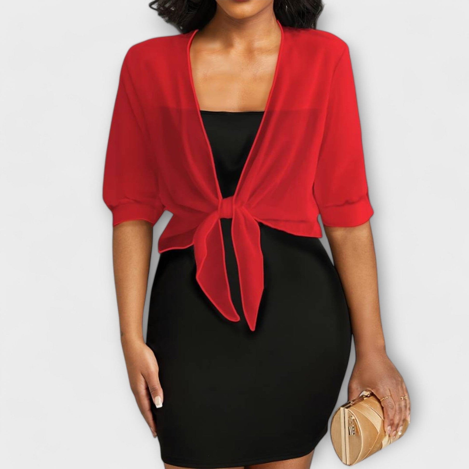 Olivia - Blusa con Frente Abierto Olivia - Blusa con Frente Abierto A minha loja Rojo XS