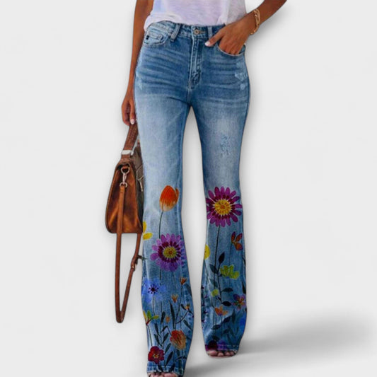 Pantalón con flores Pantalón con flores A minha loja Lila Blume XS