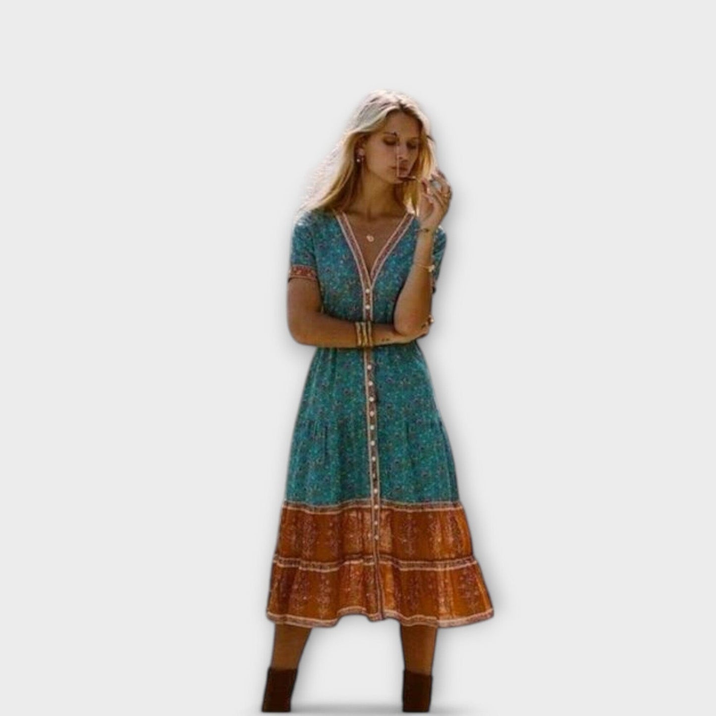 Ranya – Vestido midi boho Ranya – Vestido midi boho A minha loja