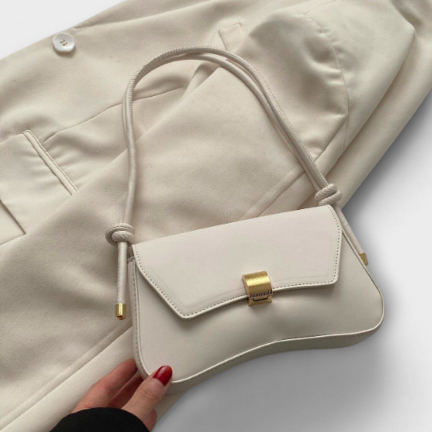 Rita. – Bolso vintage con solapa Rita. – Bolso vintage con solapa Rita Beige