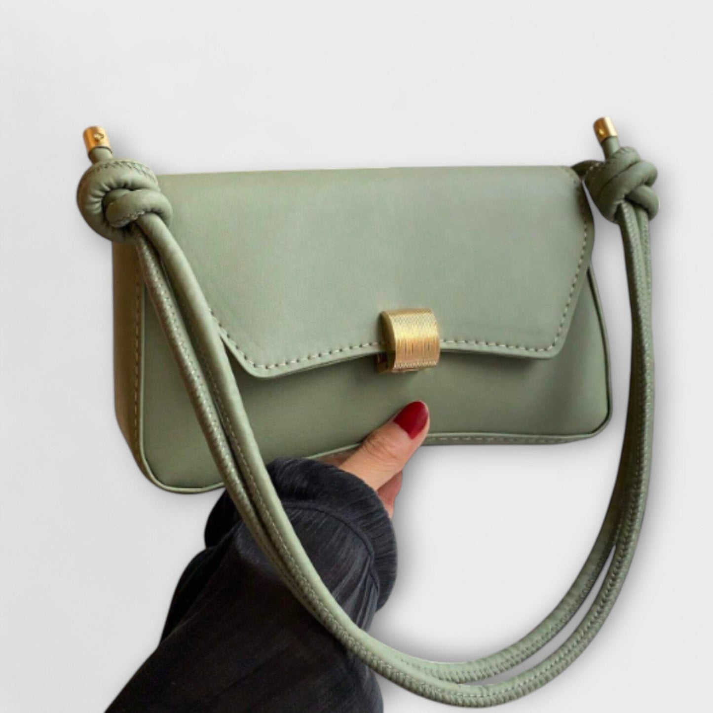 Rita. – Bolso vintage con solapa Rita. – Bolso vintage con solapa Rita Verde