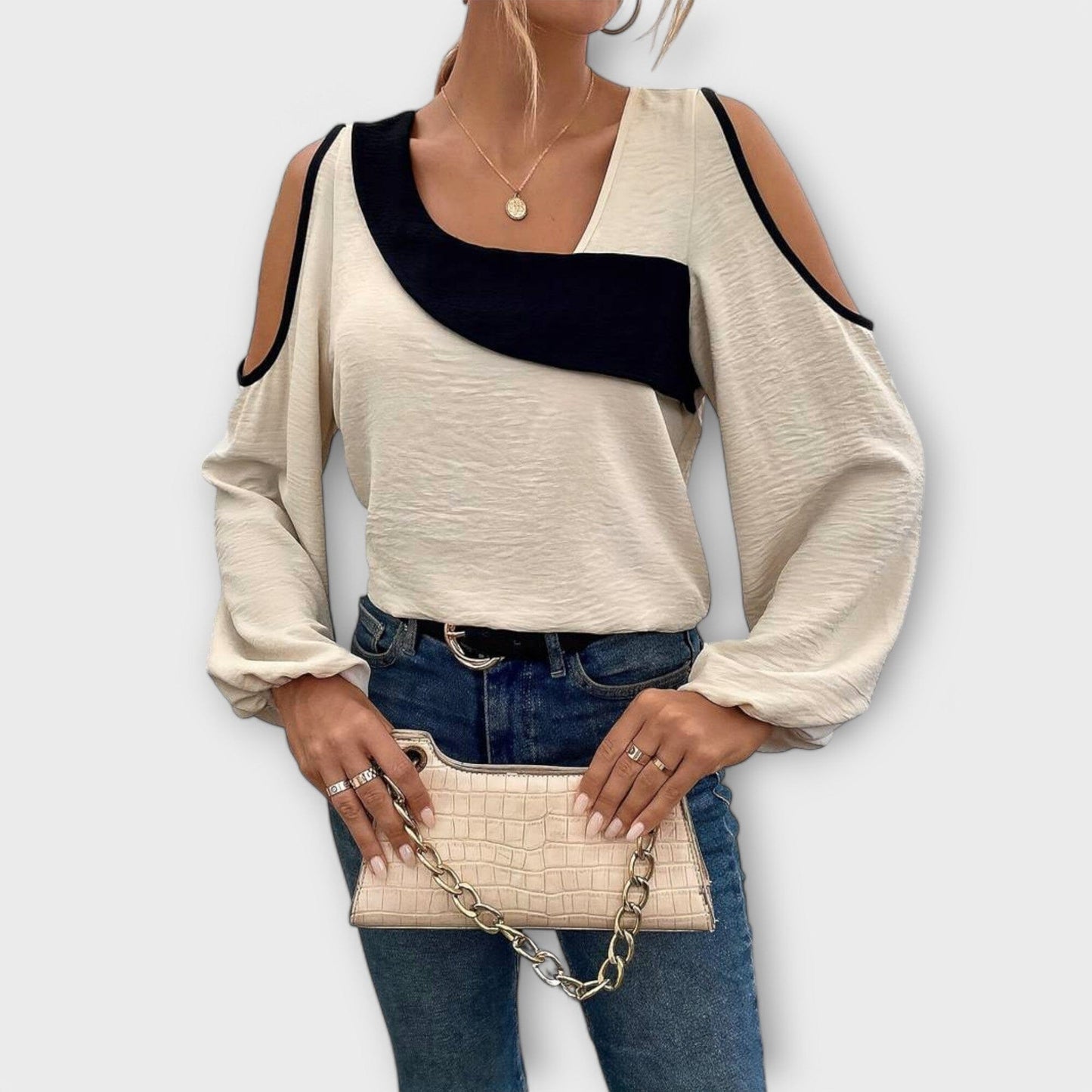 Scarlett - Blusa con Escote Cuadrado Scarlett - Blusa con Escote Cuadrado A minha loja Aprikose XS