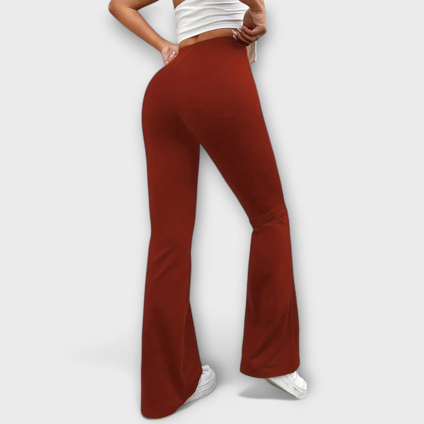 Serena – Pantalón suelto con pierna acampanada Serena – Pantalón suelto con pierna acampanada A minha loja