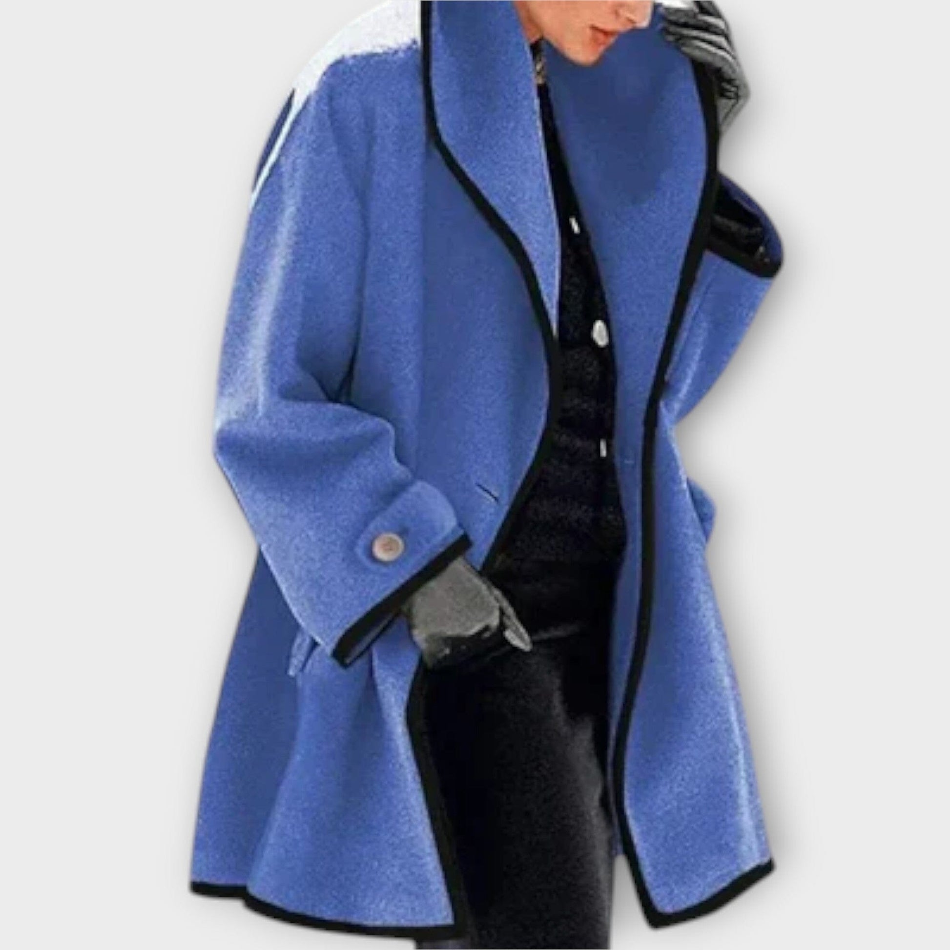 Sherry - Elegante Abrigo Trench Sherry - Elegante Abrigo Trench A minha loja Azul S