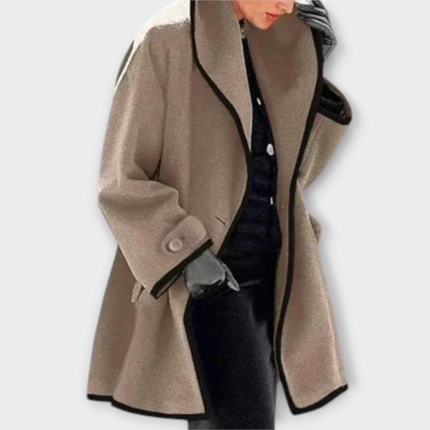 Sherry - Elegante Abrigo Trench Sherry - Elegante Abrigo Trench A minha loja Khaki S