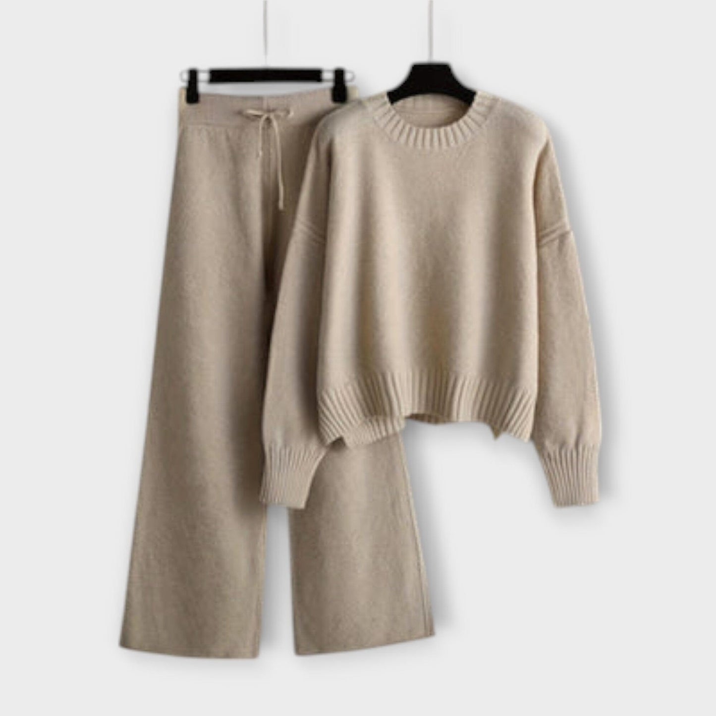 Stella - Conjunto Casual de Bordado Stella - Conjunto Casual de Bordado A minha loja Beige Einheitsgröße (S-2XL)