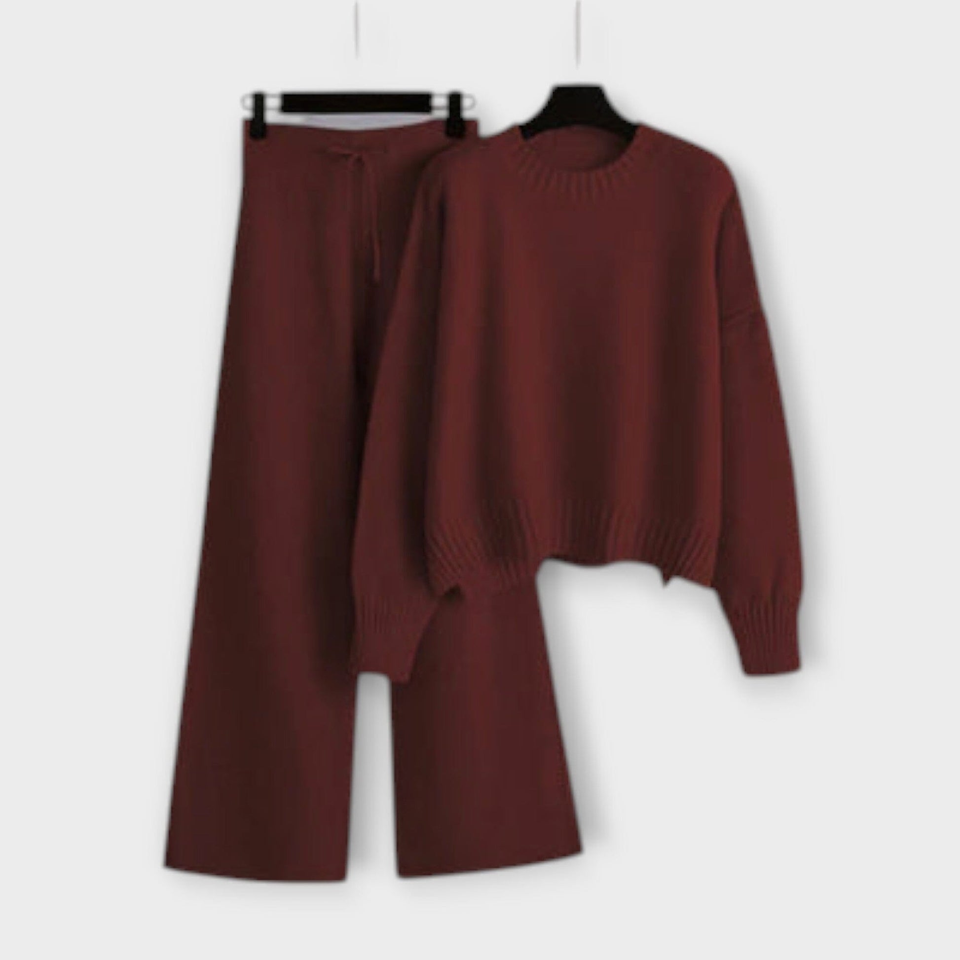 Stella - Conjunto Casual de Bordado Stella - Conjunto Casual de Bordado A minha loja Bordeaux Einheitsgröße (S-2XL)