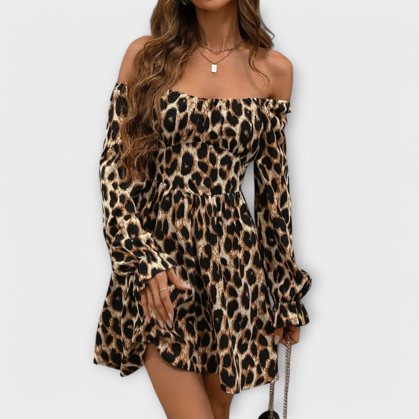 Vestido encantador con estampado de leopardo Vestido encantador con estampado de leopardo A minha loja
