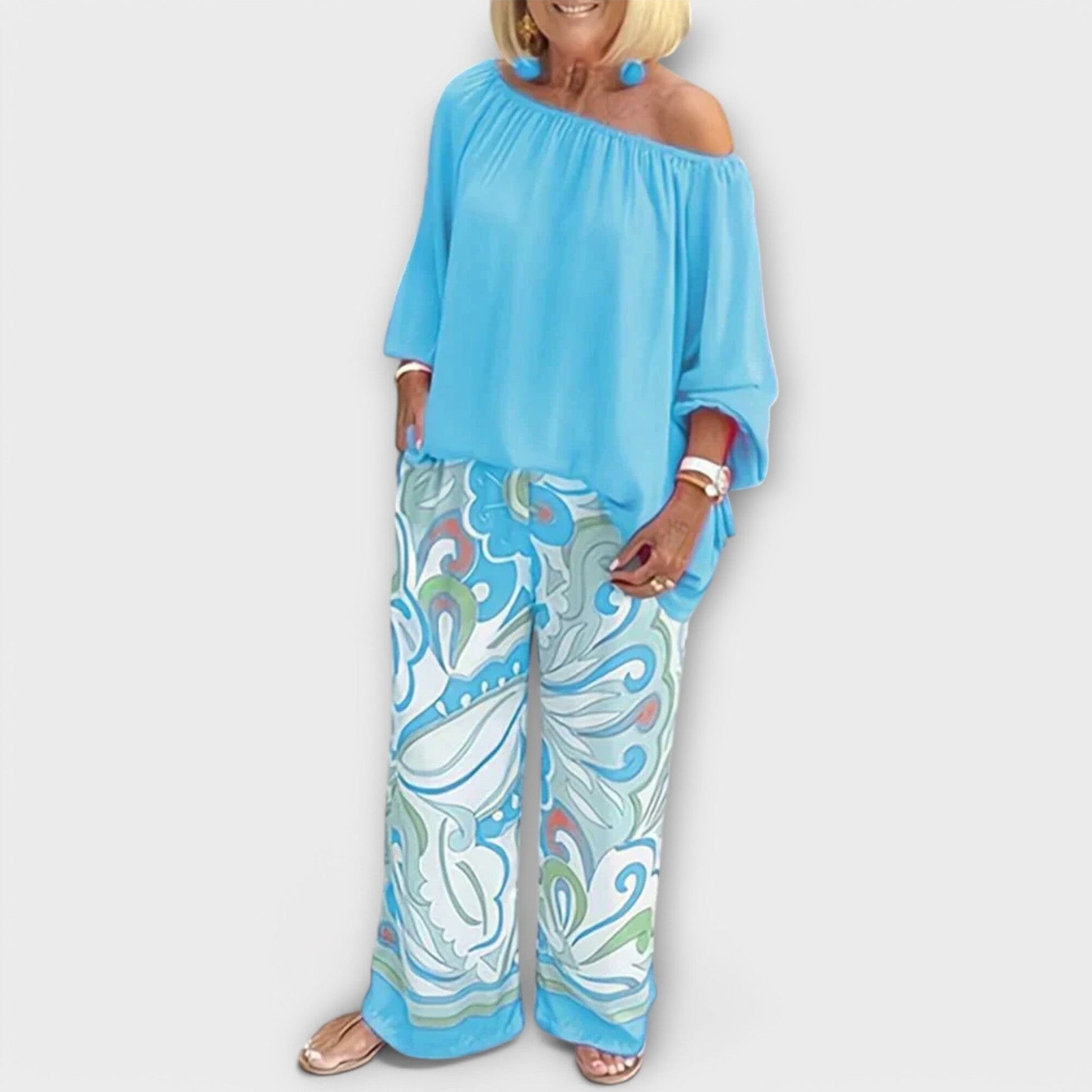 Yesenia - Conjunto Casual de Dos Piezas Yesenia - Conjunto Casual de Dos Piezas A minha loja Hellblau S