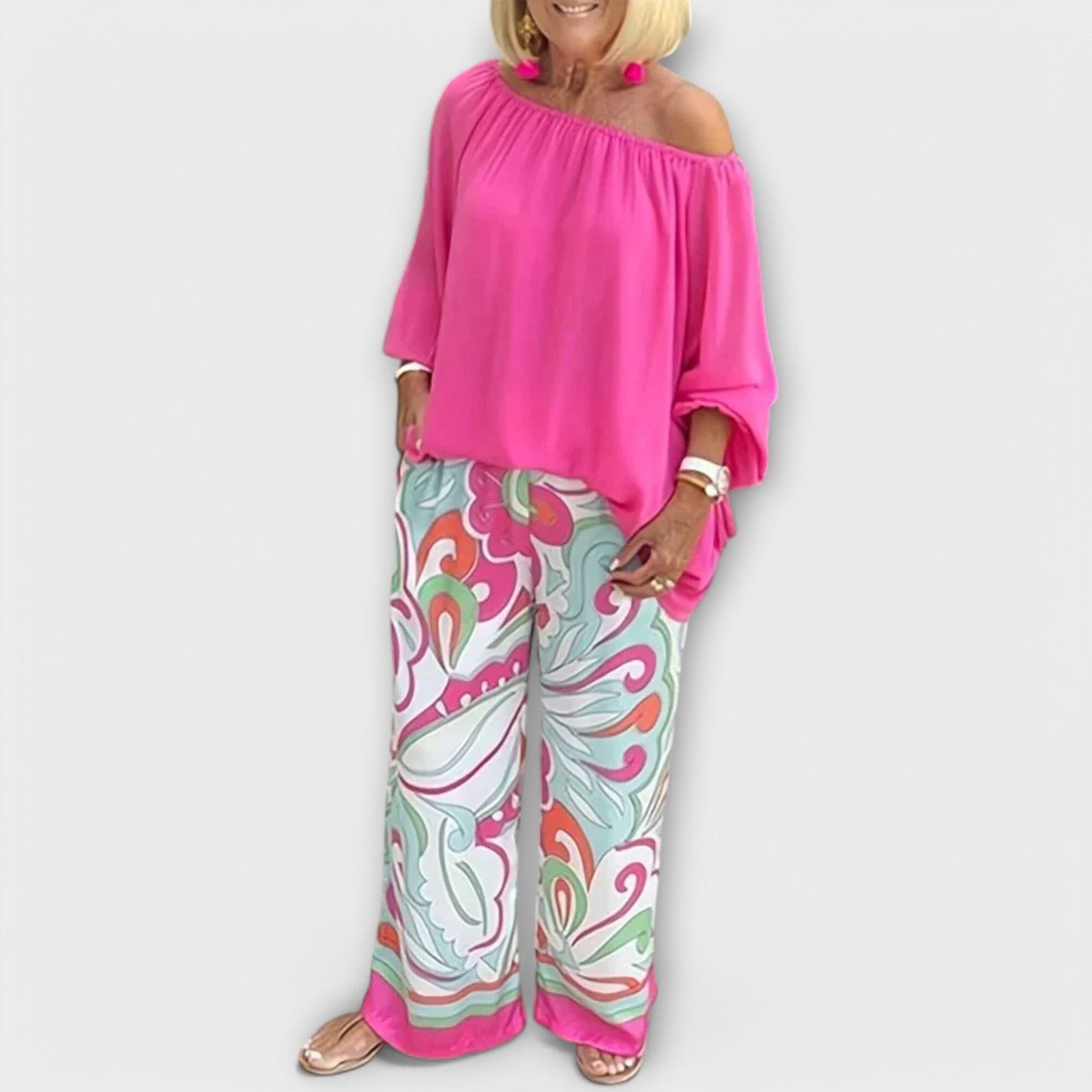 Yesenia - Conjunto Casual de Dos Piezas Yesenia - Conjunto Casual de Dos Piezas A minha loja Rosa S