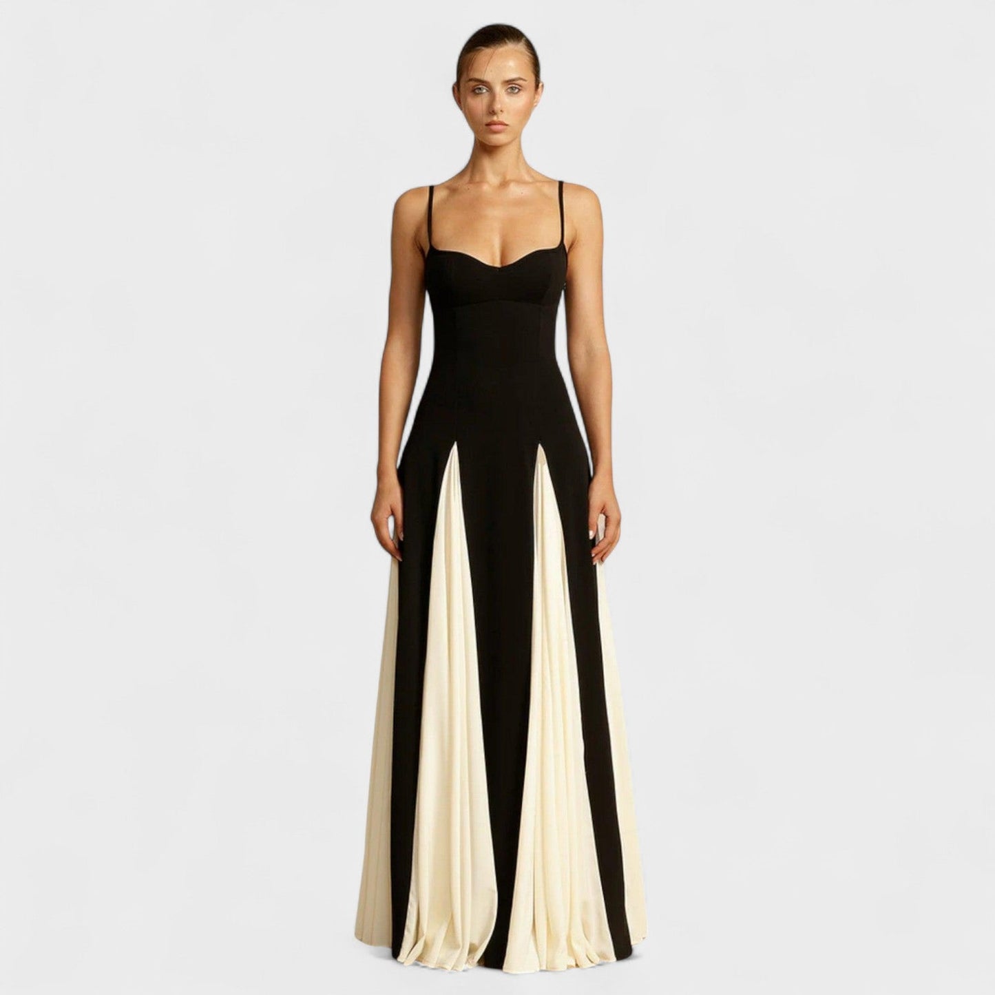 Vestido Gala Noir Marfil