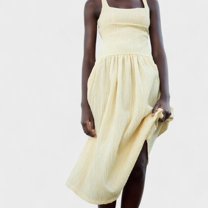 Catalina – Vestido Midi Amarillo