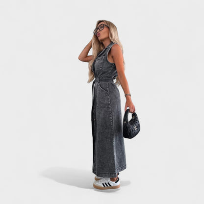 Louisa | Vestido Largo de Denim