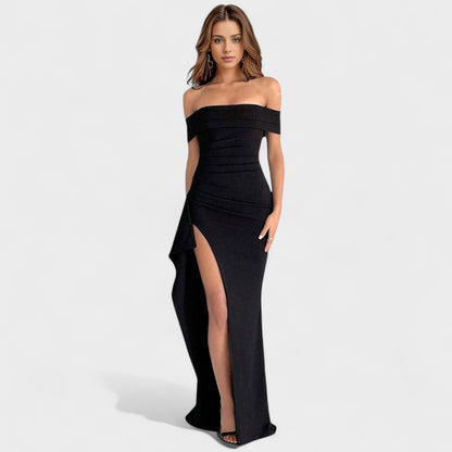 Isabela - Vestido Gala Bardot