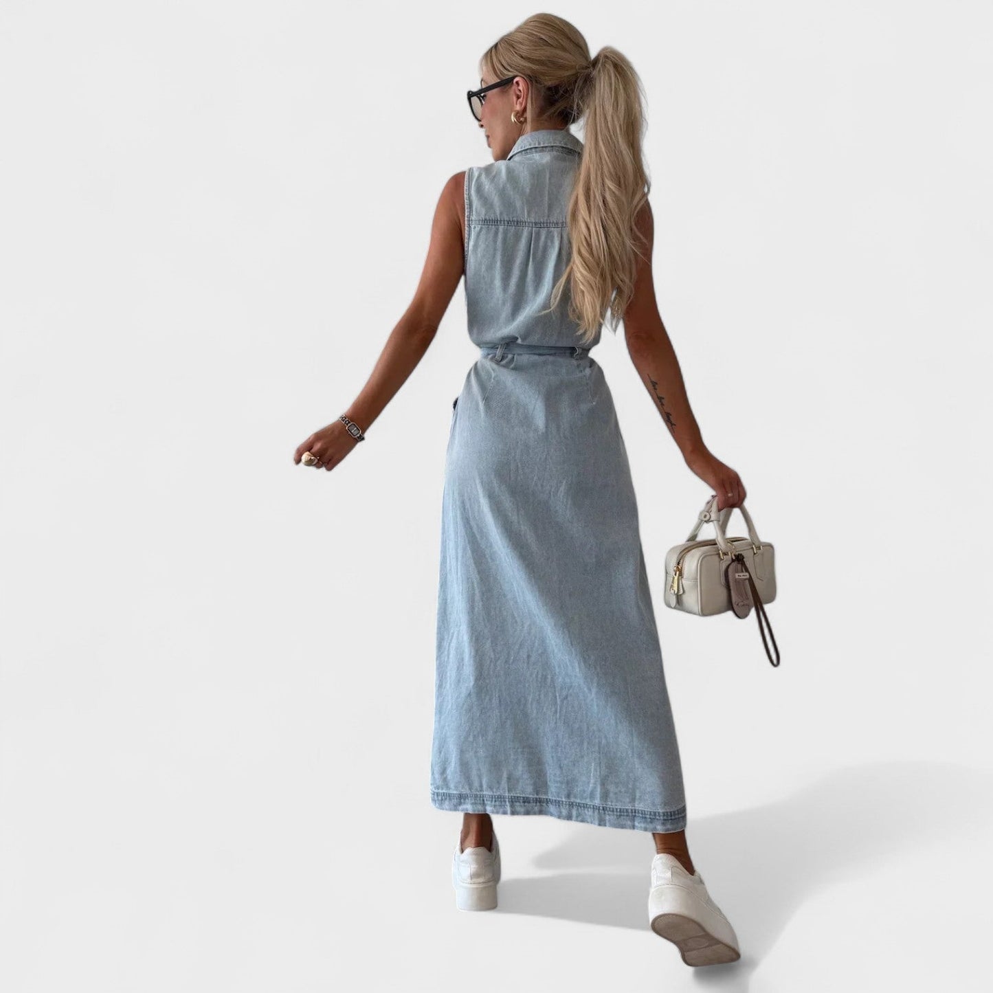 Louisa | Vestido Largo de Denim