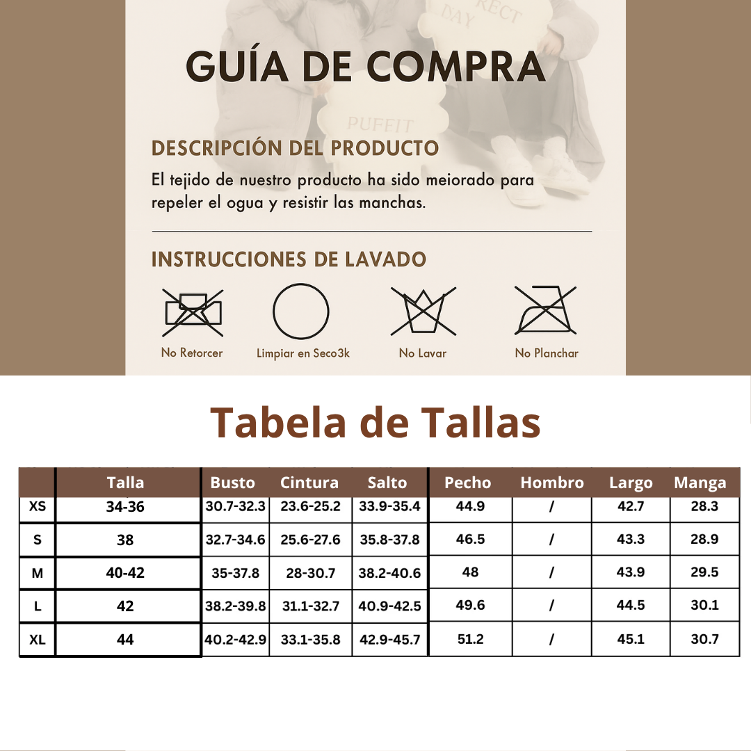 Chaqueta acolchada larga con capucha - Alicia