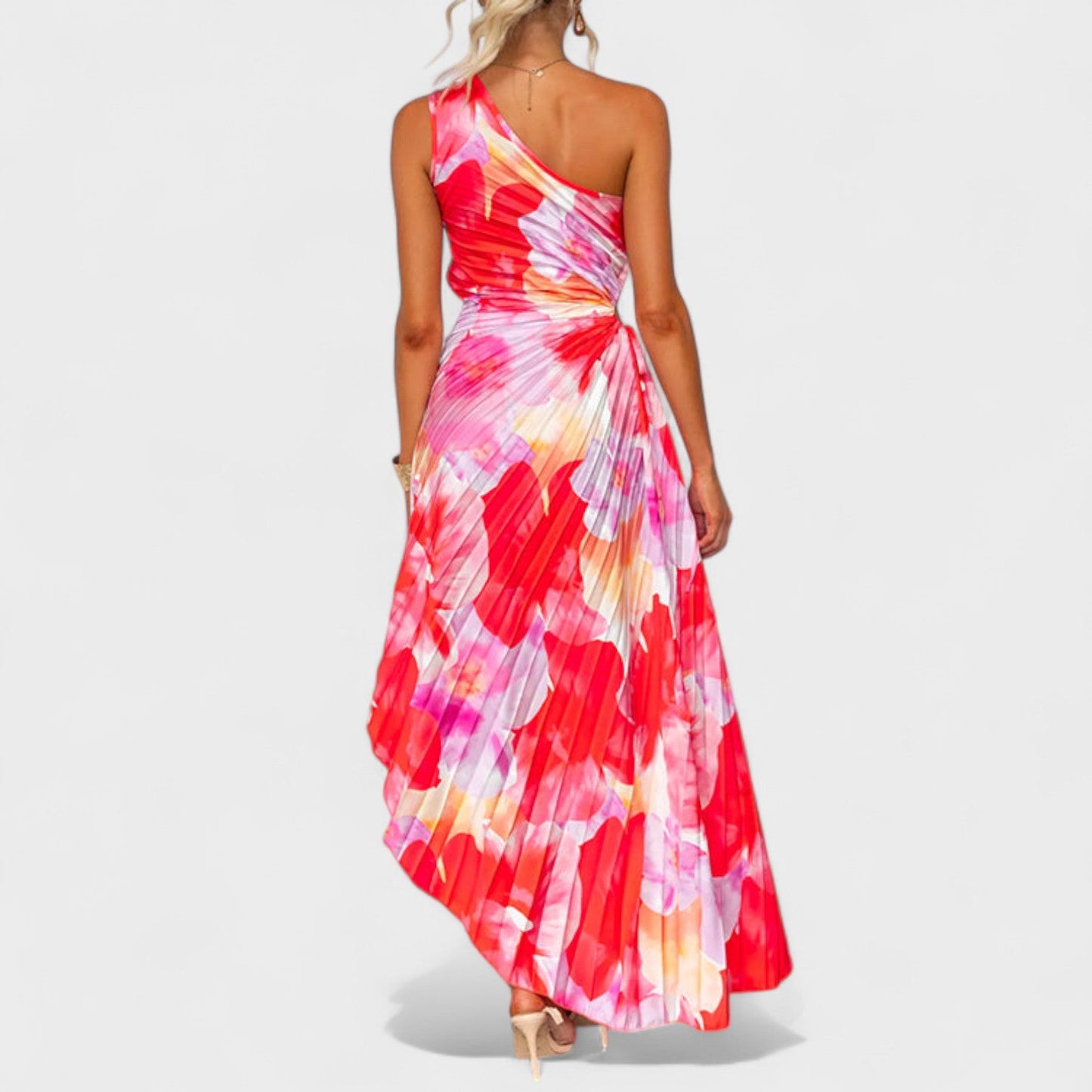 Casie – Vestido Asimétrico Floral de Verano
