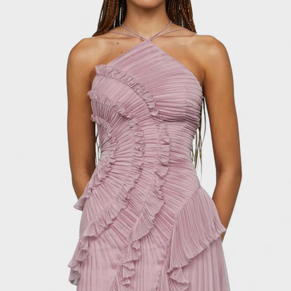 Isadora – Vestido Lavanda Plissado