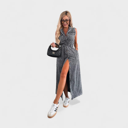 Louisa | Vestido Largo de Denim