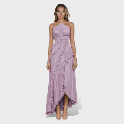Isadora – Vestido Lavanda Plissado