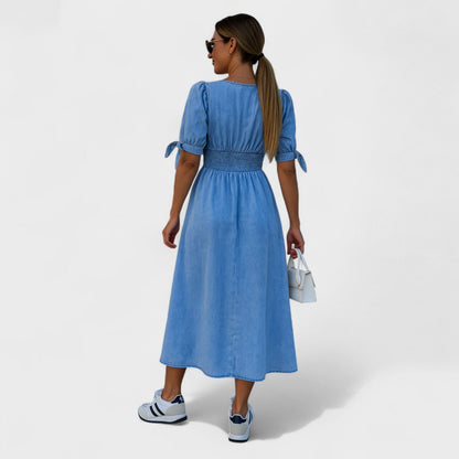 Clara Camila – Vestido camisero con encanto natural