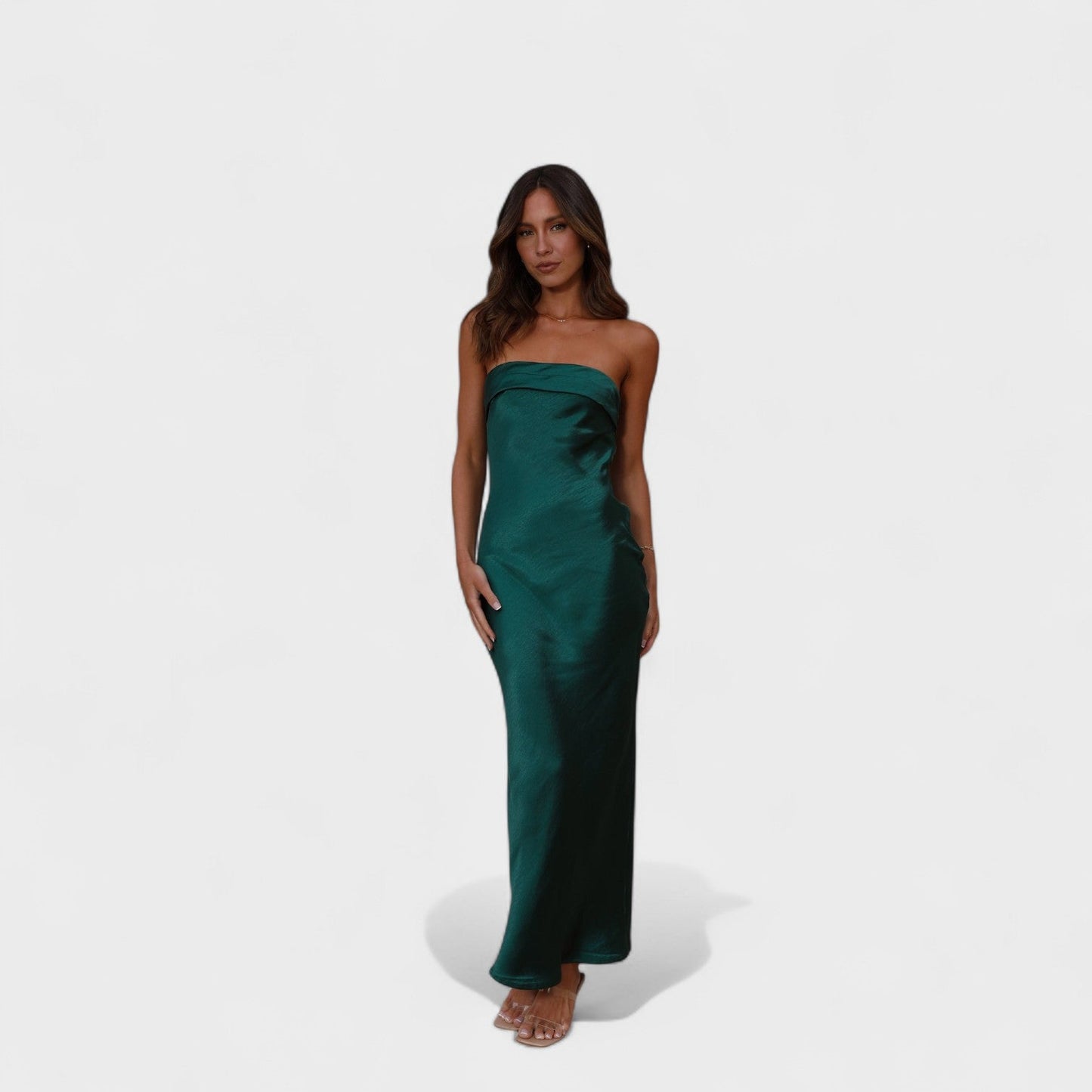Carmen | Vestido de satén sin mangas