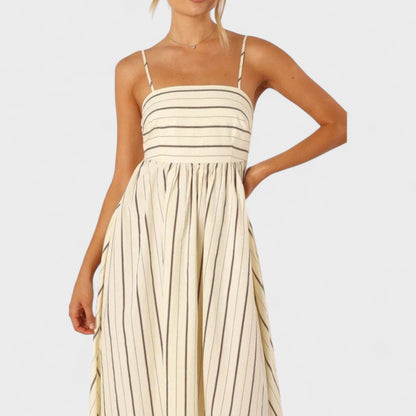 Isabel – Vestido Largo a Rayas