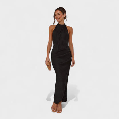Camila - Vestido largo plisado