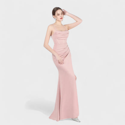 Gala Alta Elegancia – Vestido Largo Satinado