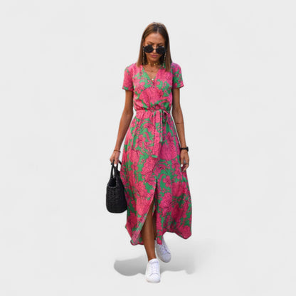 Vestido Lirio Rosa – Estilo Boho Chic
