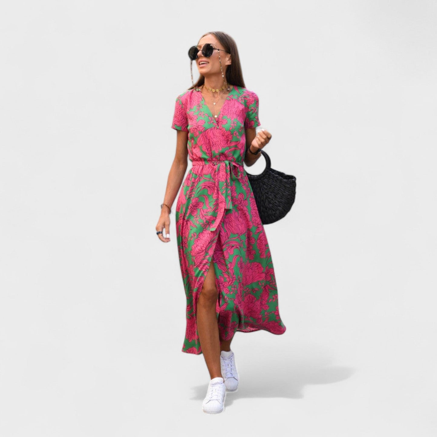 Vestido Lirio Rosa – Estilo Boho Chic