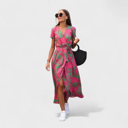Vestido Lirio Rosa – Estilo Boho Chic