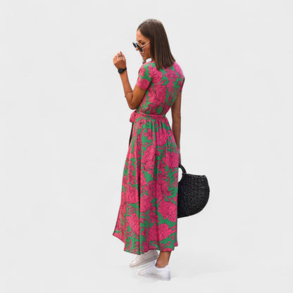 Vestido Lirio Rosa – Estilo Boho Chic