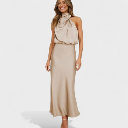 Alba – Vestido de Elegancia Satinada