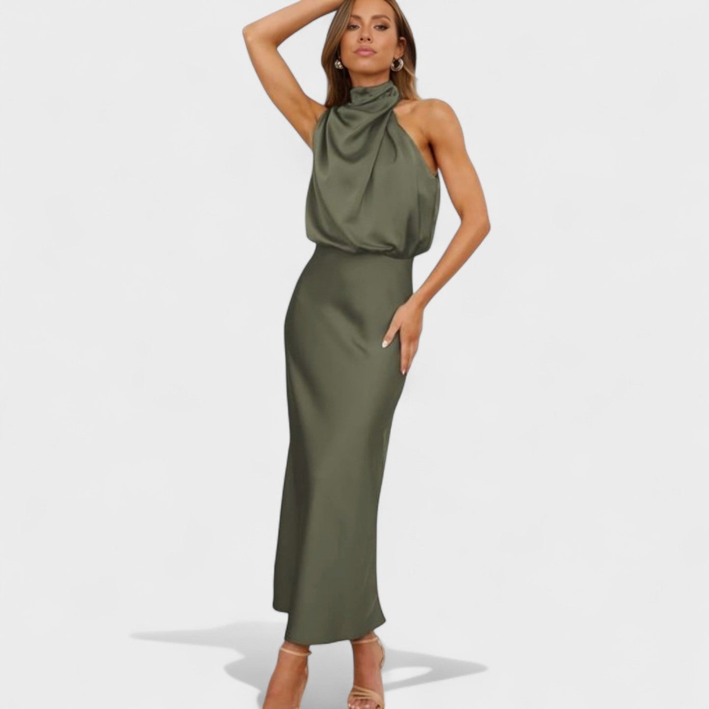 Alba – Vestido de Elegancia Satinada