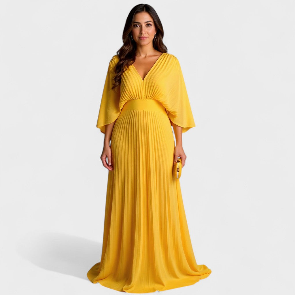 Gala – Vestido Largo Plisado