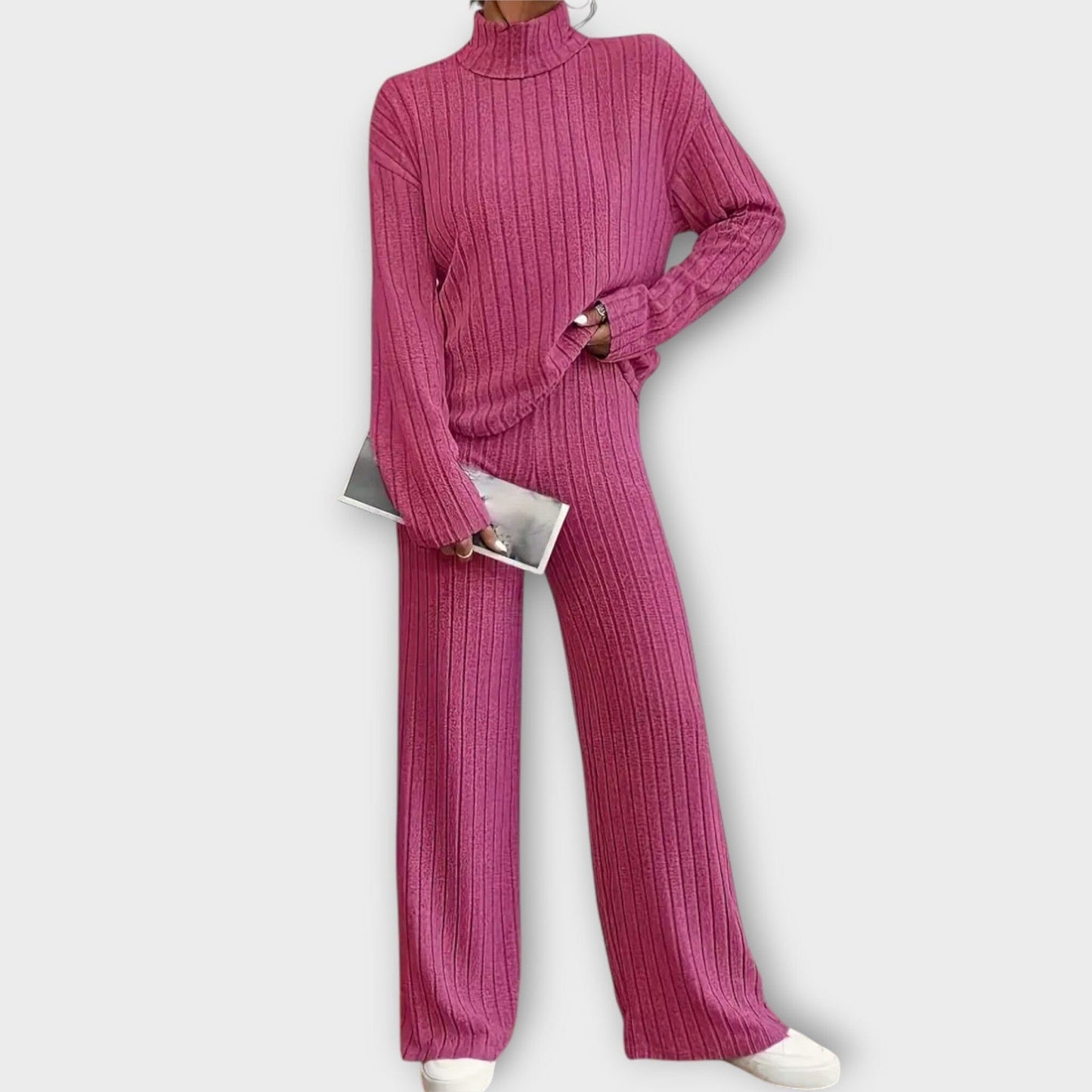 Amelia – Conjunto Casual de 2 Piezas Amelia – Conjunto Casual de 2 Piezas A minha loja Fuchsia S 