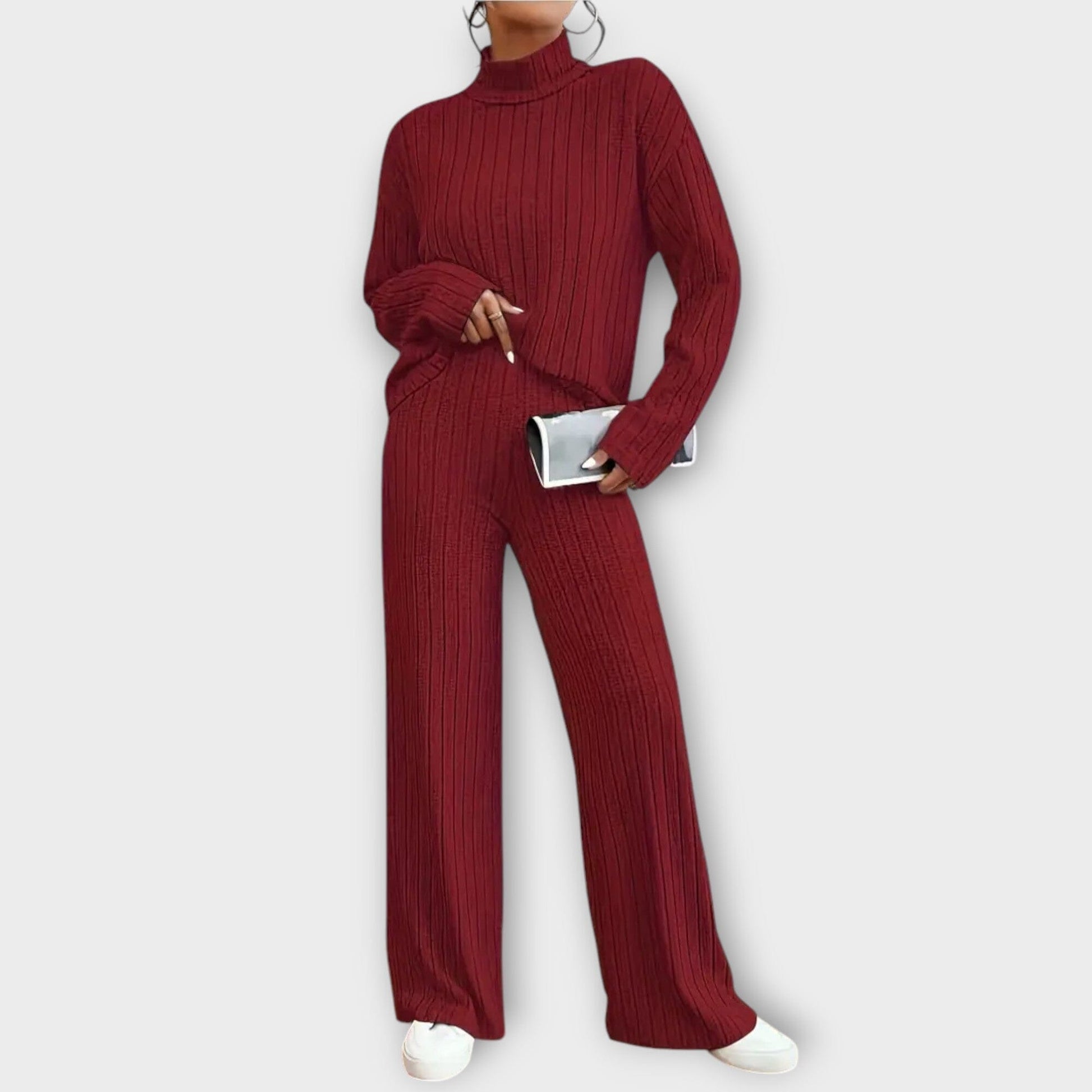 Amelia – Conjunto Casual de 2 Piezas Amelia – Conjunto Casual de 2 Piezas A minha loja Rojo S 
