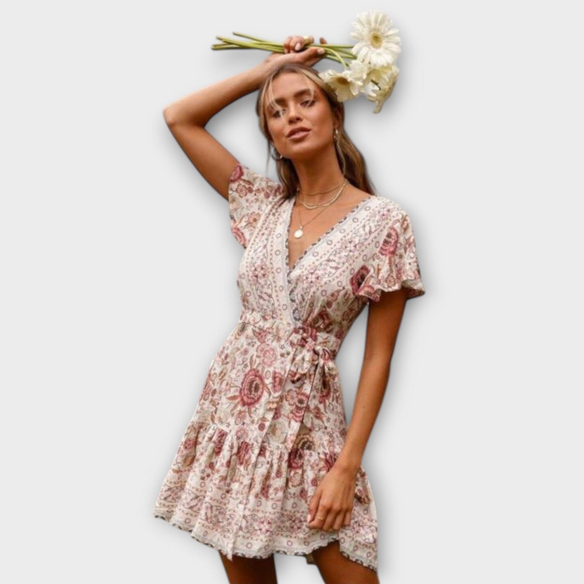 Amina – Vestido corto boho Amina – Vestido corto boho A minha loja 