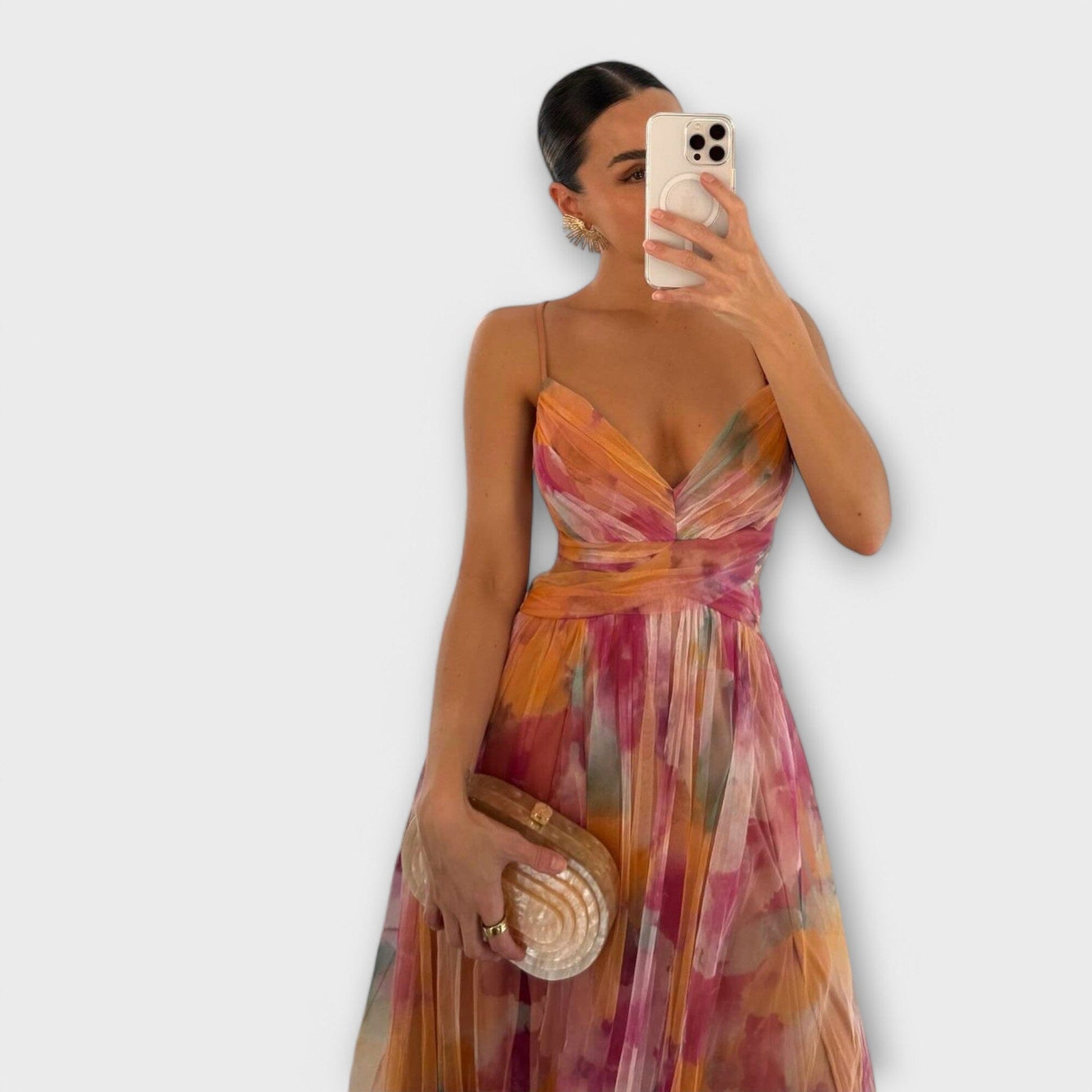 Annai – Vestido largo de malla: elegante y que realza la figura Annai – Vestido largo de malla: elegante y que realza la figura A minha loja 