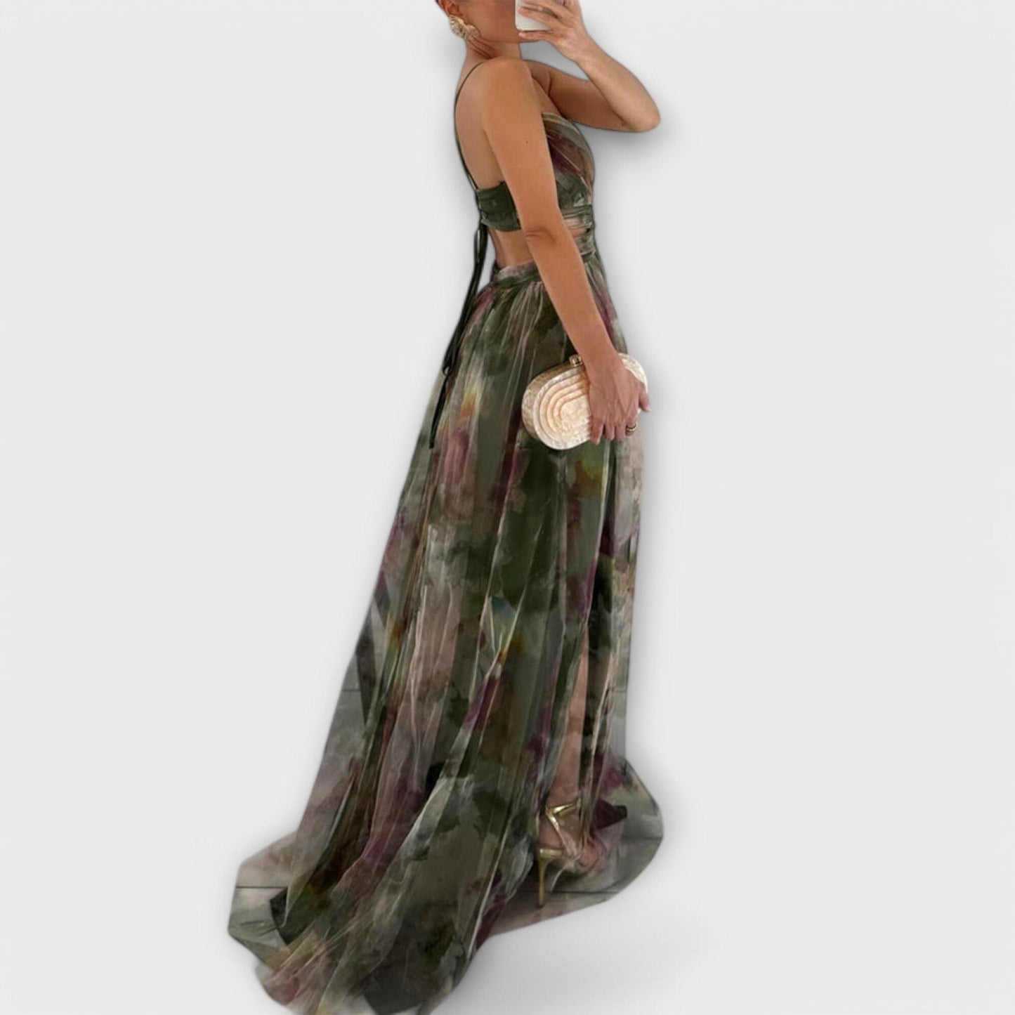 Annai – Vestido largo de malla: elegante y que realza la figura Annai – Vestido largo de malla: elegante y que realza la figura A minha loja 