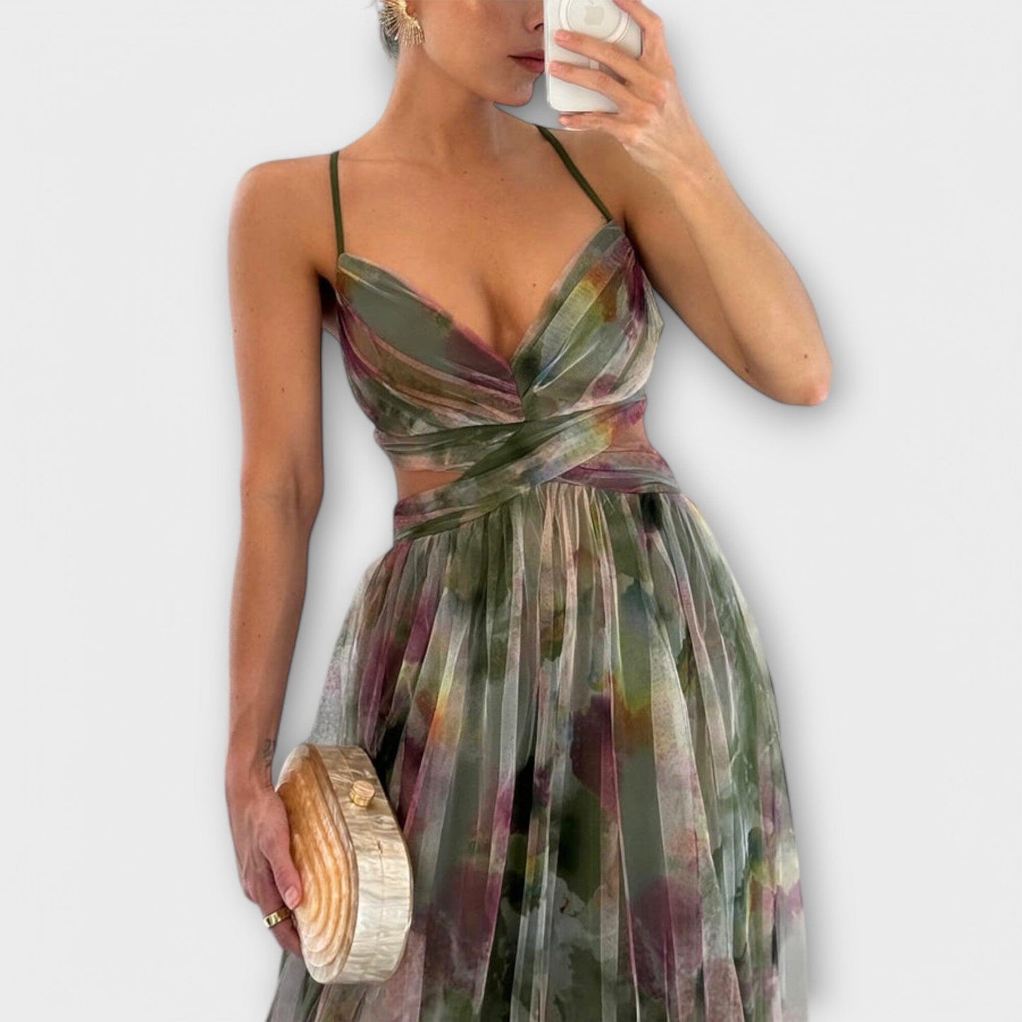 Annai – Vestido largo de malla: elegante y que realza la figura Annai – Vestido largo de malla: elegante y que realza la figura A minha loja 