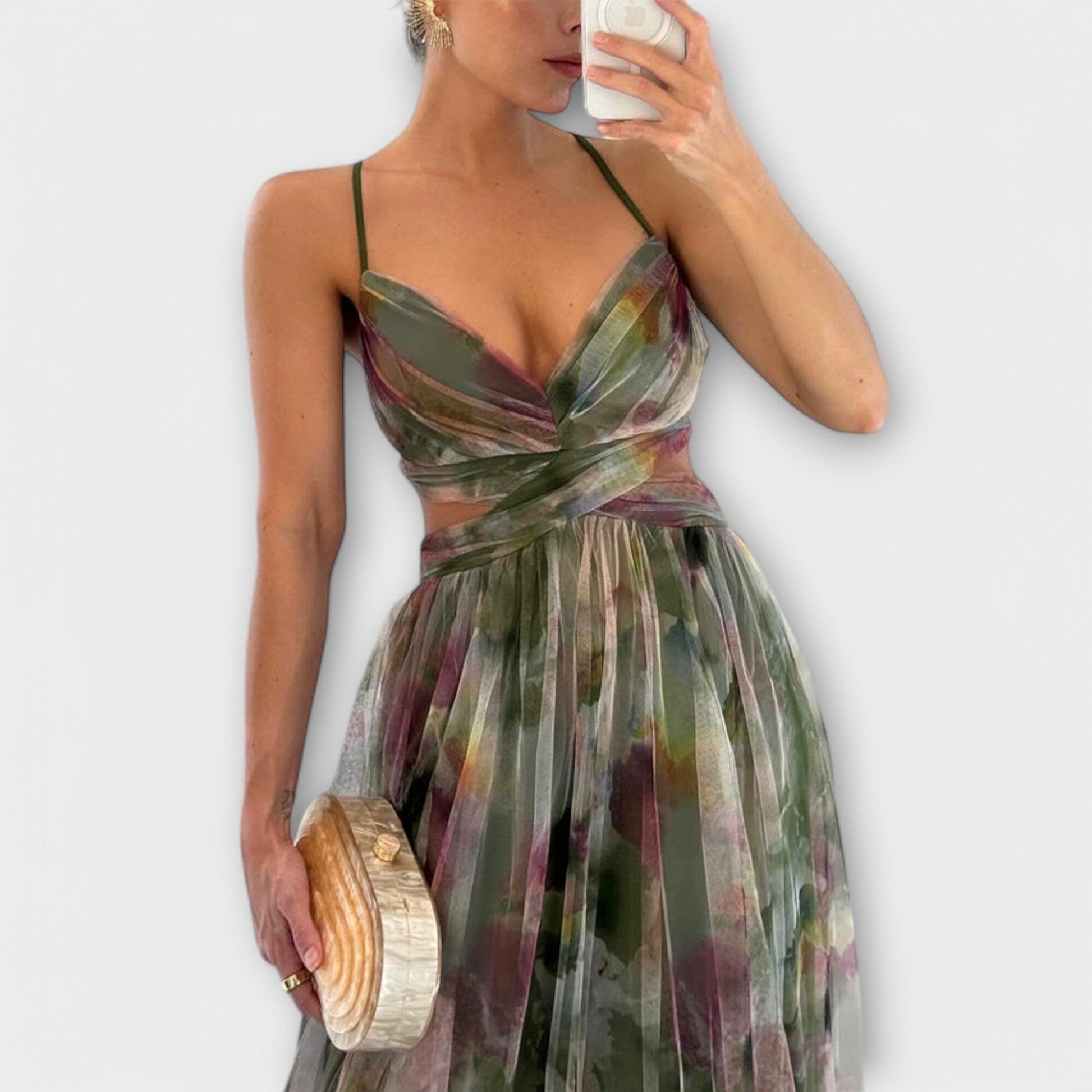 Annai – Vestido largo de malla: elegante y que realza la figura Annai – Vestido largo de malla: elegante y que realza la figura A minha loja 