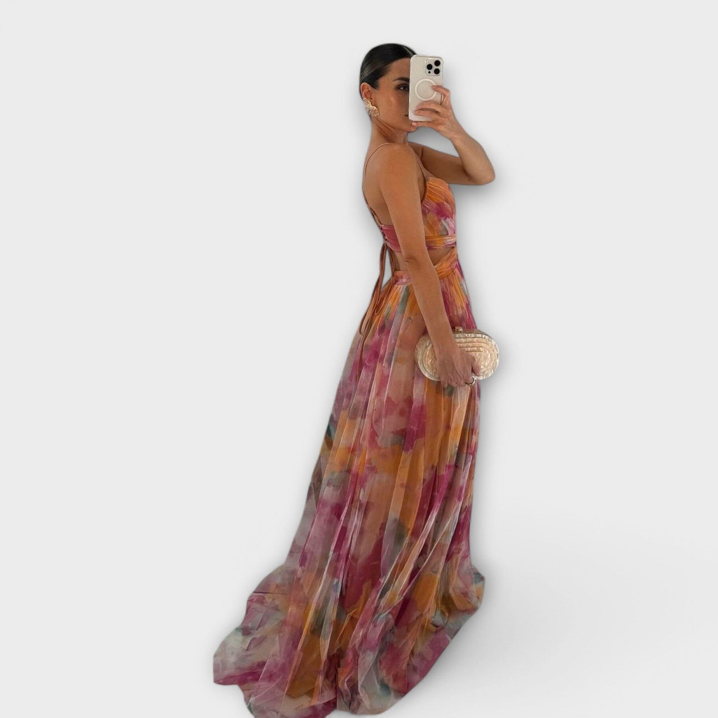 Annai – Vestido largo de malla: elegante y que realza la figura Annai – Vestido largo de malla: elegante y que realza la figura A minha loja 