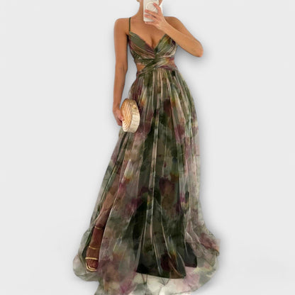 Annai – Vestido largo de malla: elegante y que realza la figura Annai – Vestido largo de malla: elegante y que realza la figura A minha loja Verde S 