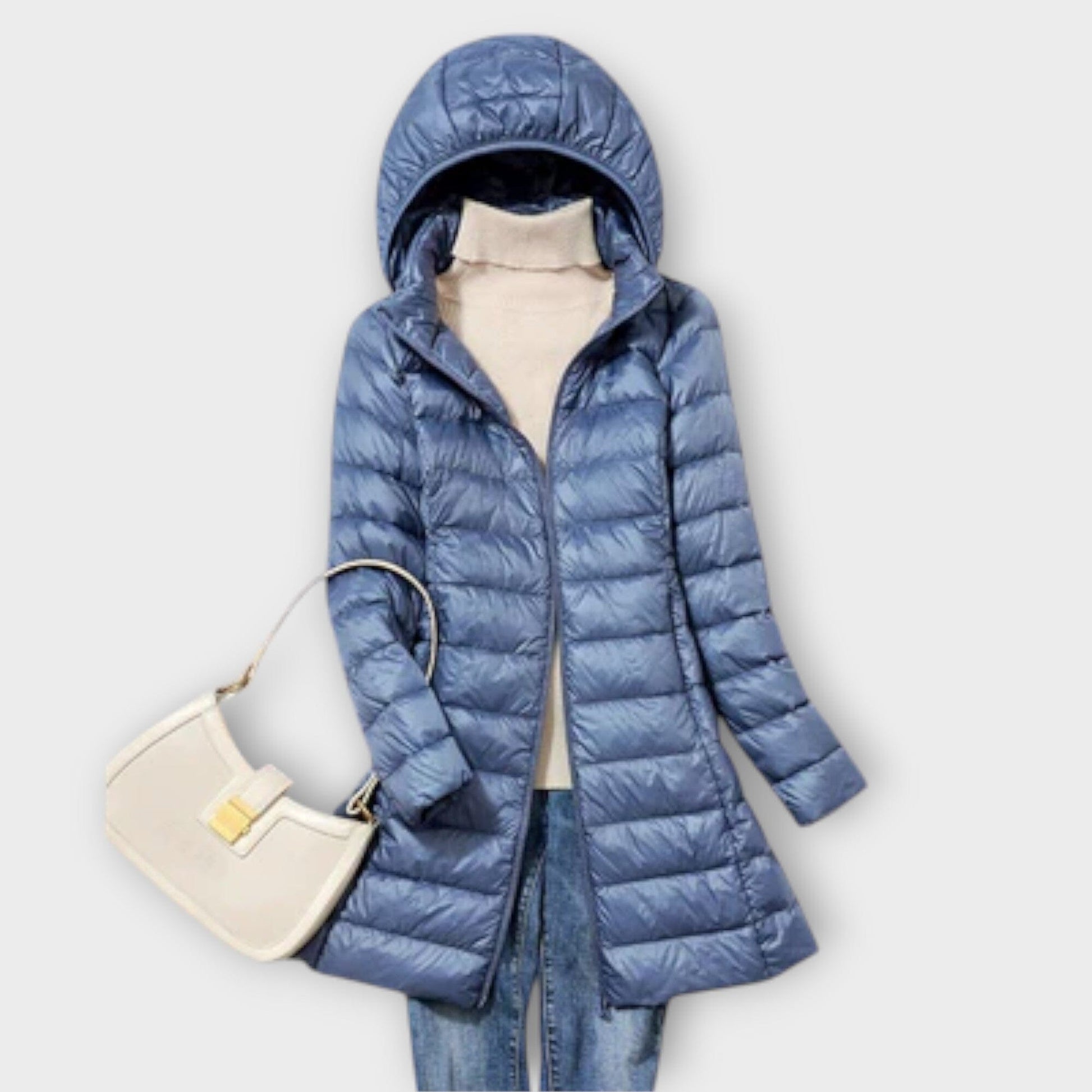 Annika – Chaqueta de plumas ultraligera e impermeable Annika – Chaqueta de plumas ultraligera e impermeable A minha loja Azul S 