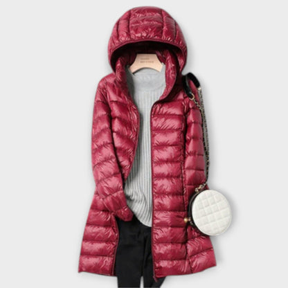 Annika – Chaqueta de plumas ultraligera e impermeable Annika – Chaqueta de plumas ultraligera e impermeable A minha loja Granat S 