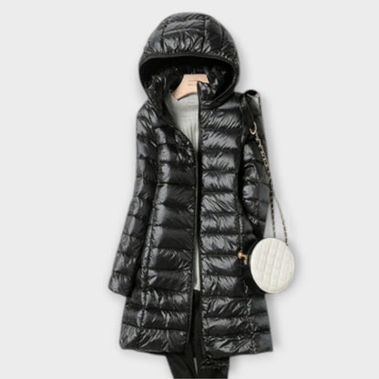 Annika – Chaqueta de plumas ultraligera e impermeable Annika – Chaqueta de plumas ultraligera e impermeable A minha loja Negro S 